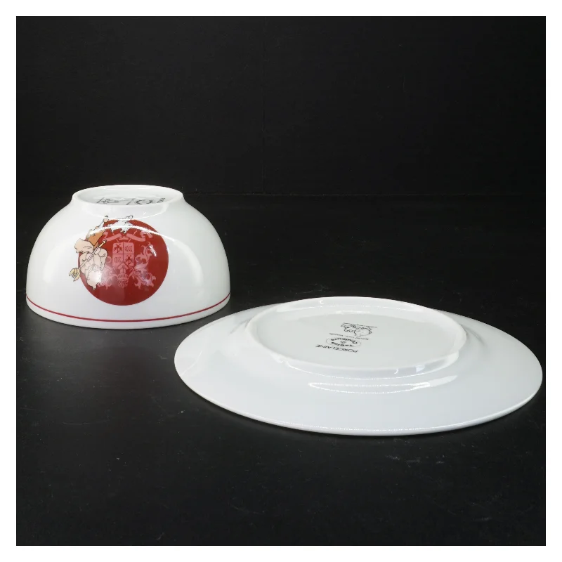 Tintin Kong Ottokars Scepter tallerken og skål sæt (str. Skål ø 13 cm tallerken ø 20 cm)