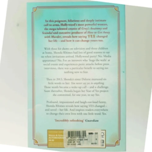 Year of Yes af Shonda Rhimes (Bog)