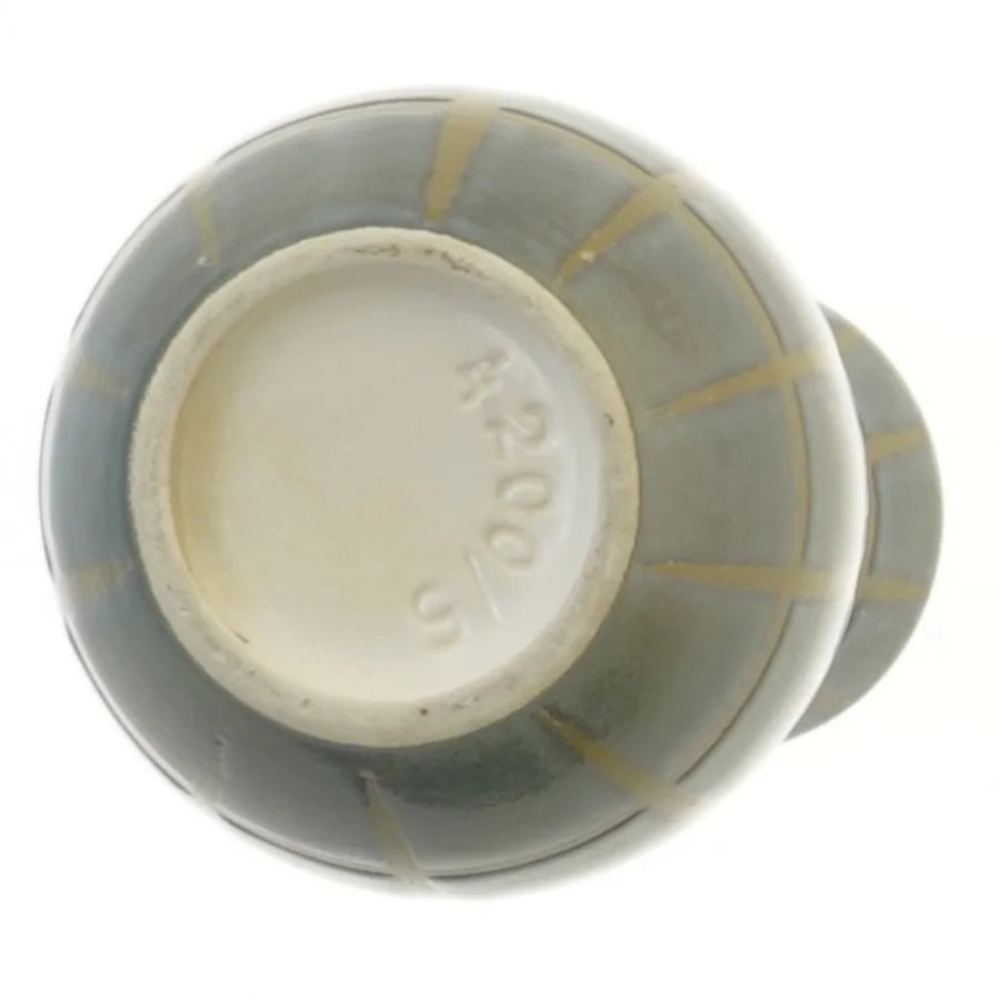 West Germany Dekorativ vase med mønster (str. Ø 6 cm længde 20,5 cm)