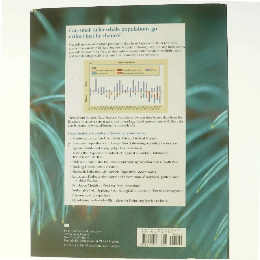 The economy of nature : data analysis update af Robert E. Ricklefs (Bog)