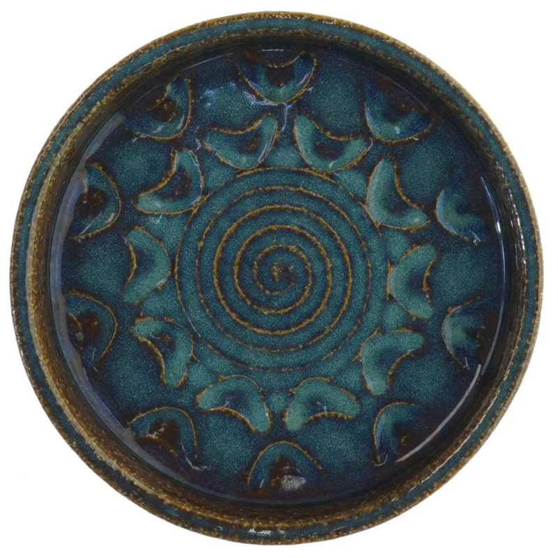 Keramisk 1960'er fad fra Søholm (str. Ø 15 cm)