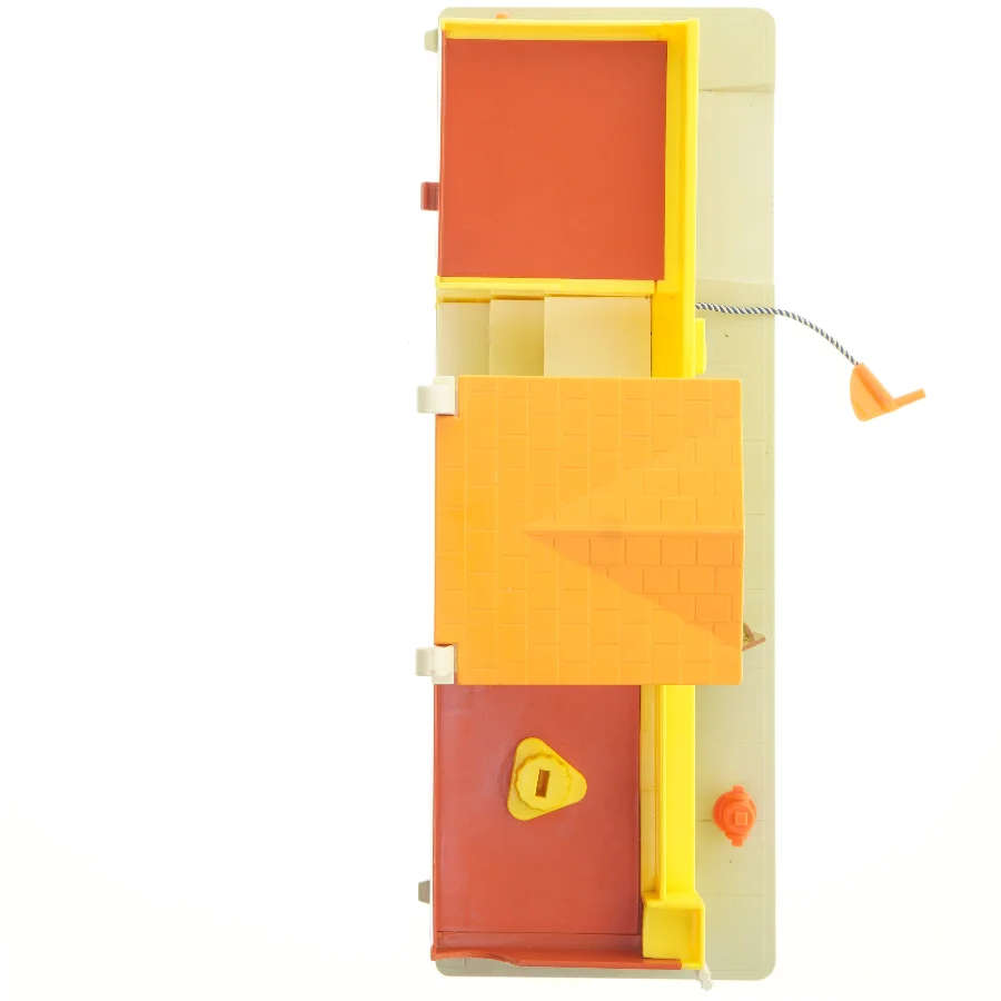 Fisher Price 1970'er butik og garage legetøj (str. 44,5 x 15,5 cm)