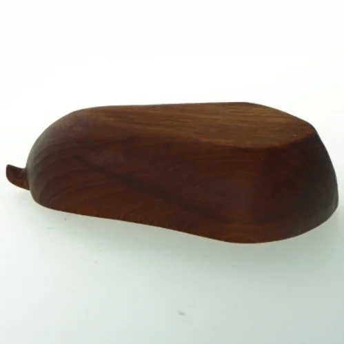 Pæreformet Teak Træskål (str. 19 cm)