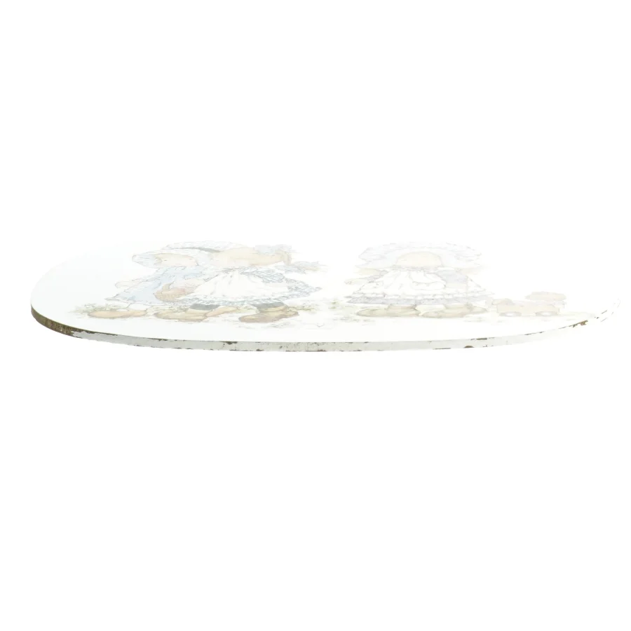 Malet plade med figurer fra Sarah Kay (str. 24x17 cm)