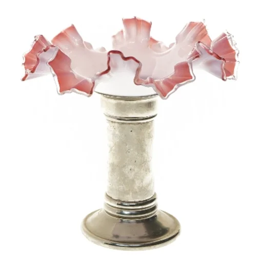 Vintage visitkort skål opsats (str. Ø 23,5 cm længde 22 cm)