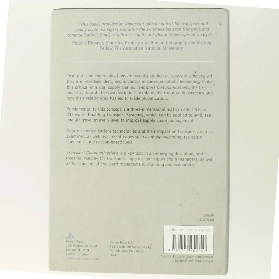 Transport Communications : Understanding Global Networks Enabling Transport Services (Bog)