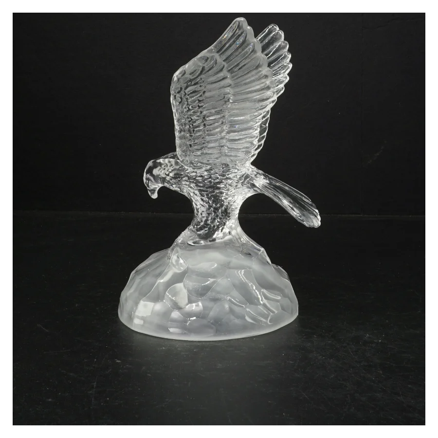 Vintage Fransk Krystal Glas Ørn fuglefigur
