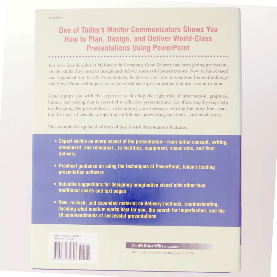 Say it with presentations : how to design and deliver successful business presentations af Gene Zelazny (Bog)