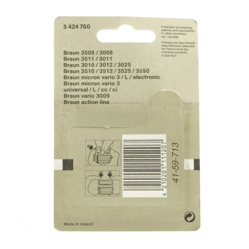 Braun folie til barbermaskine fra Braun