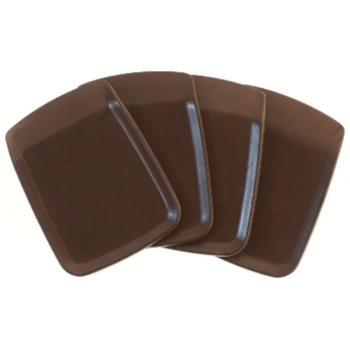 4 plastik tallerkener (str. 4 stk 16x12 cm)