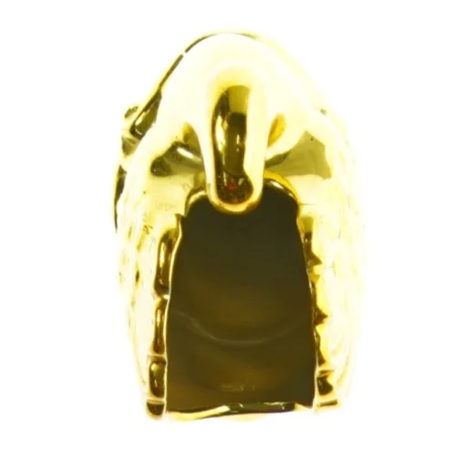 Guldbelagt svane krukke (str. 9 x 12 cm)