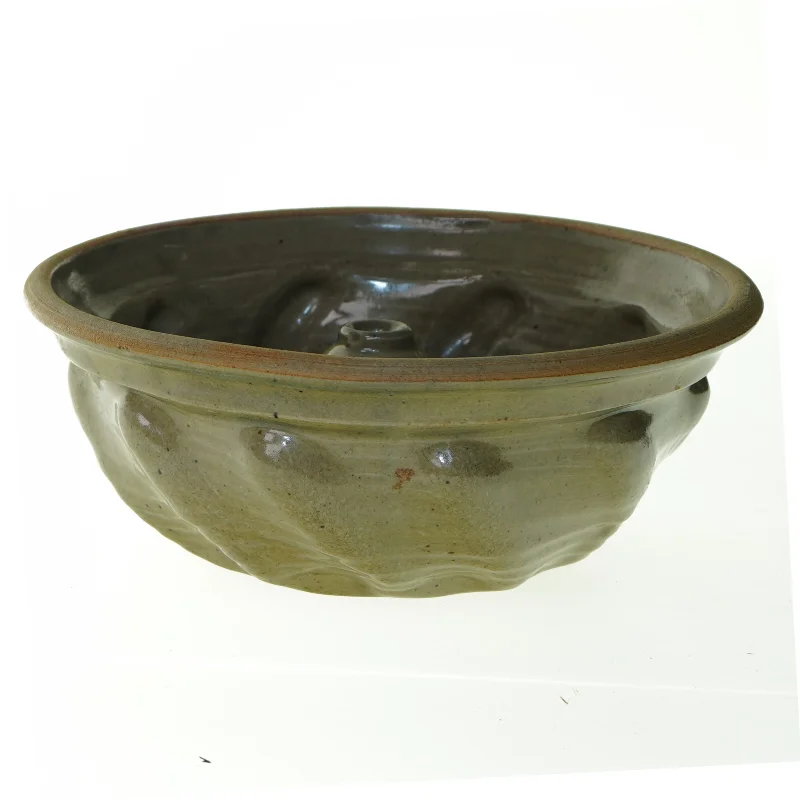 Keramik Kage rand form skål (str. 22 x 9 cm)