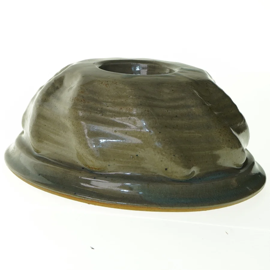 Keramik Kage rand form skål (str. 22 x 9 cm)