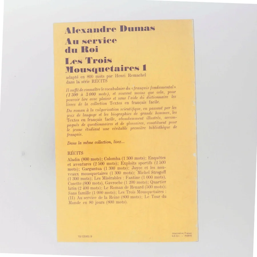 Au service du Roi. Les Trois Mousquetaires 1 (Bog)