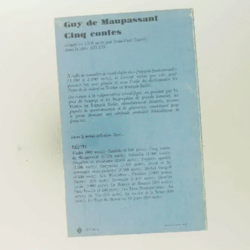 Cinq contes (Bog)