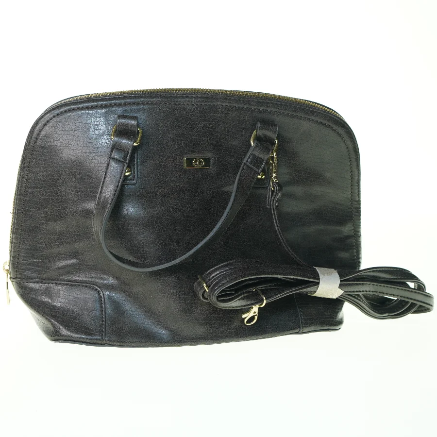 Læder Taske fra Bon Gout med håndtag og aftagelig Crossbody strop, aldrig brugt (str. 15 x 35 x 22 cm)