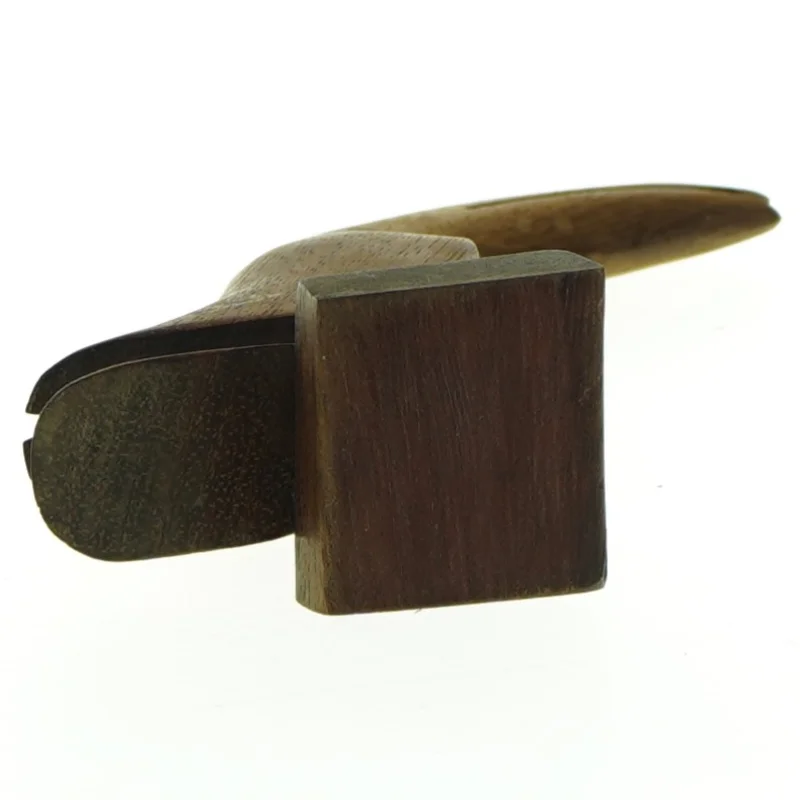 Vintage Håndskåret Træ fugl Tukan (str. 12 x 11 cm)