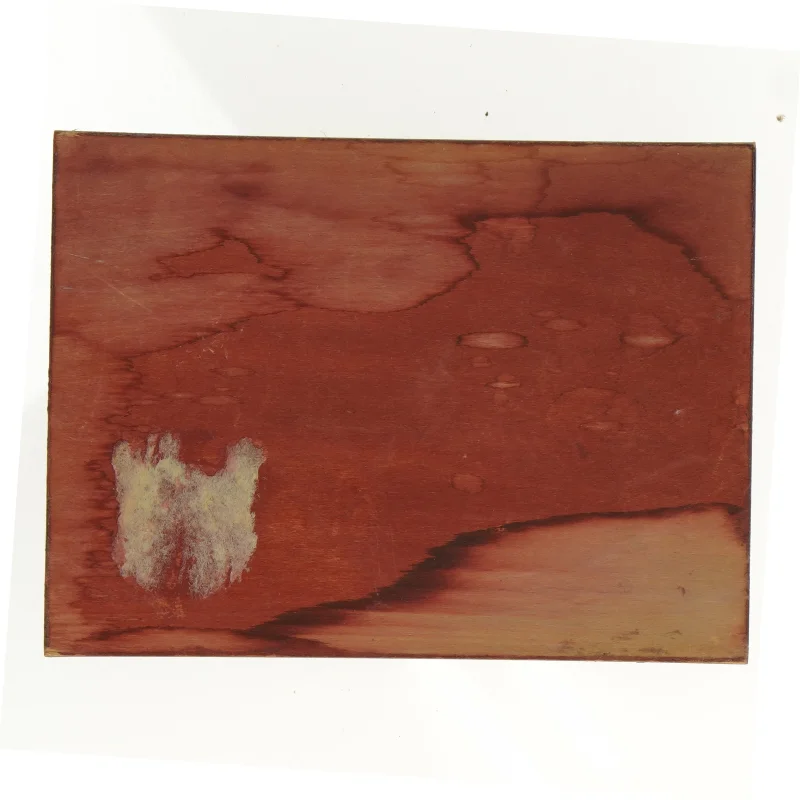 Ornamenteret Træ æske med 2 rum (str. 16 x 12 x 4 cm)