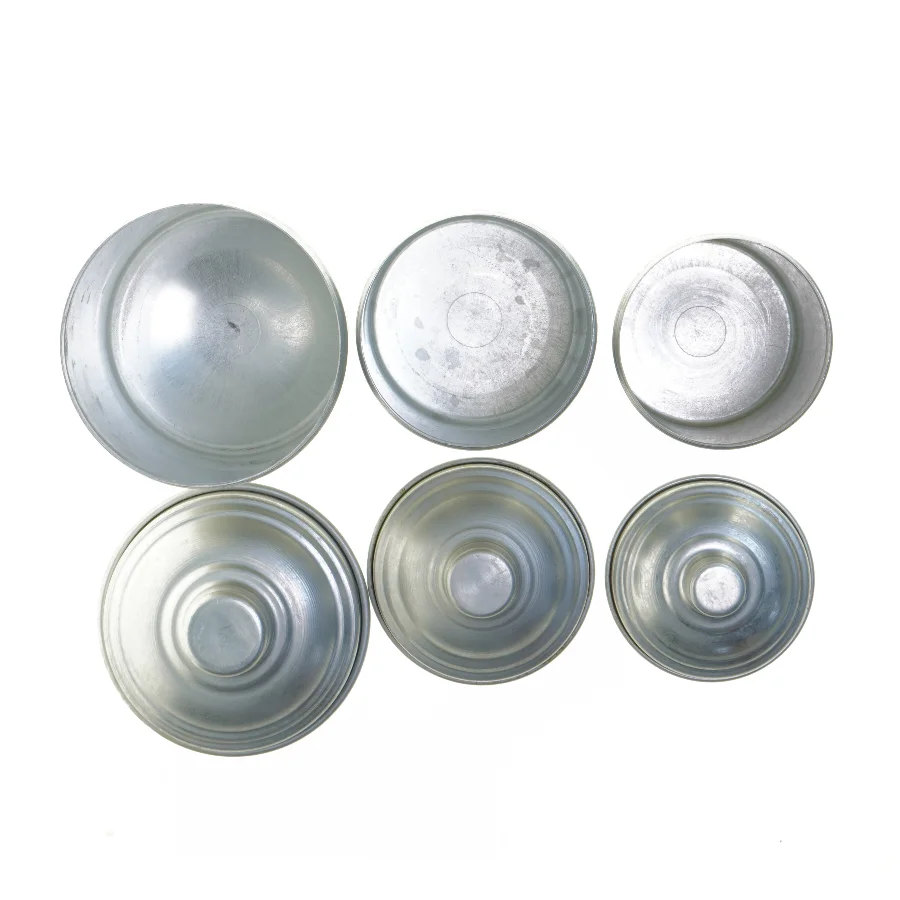 Sæt af vintage metal opbevaringsdåser (str. 20 og 17 og 16 cm)