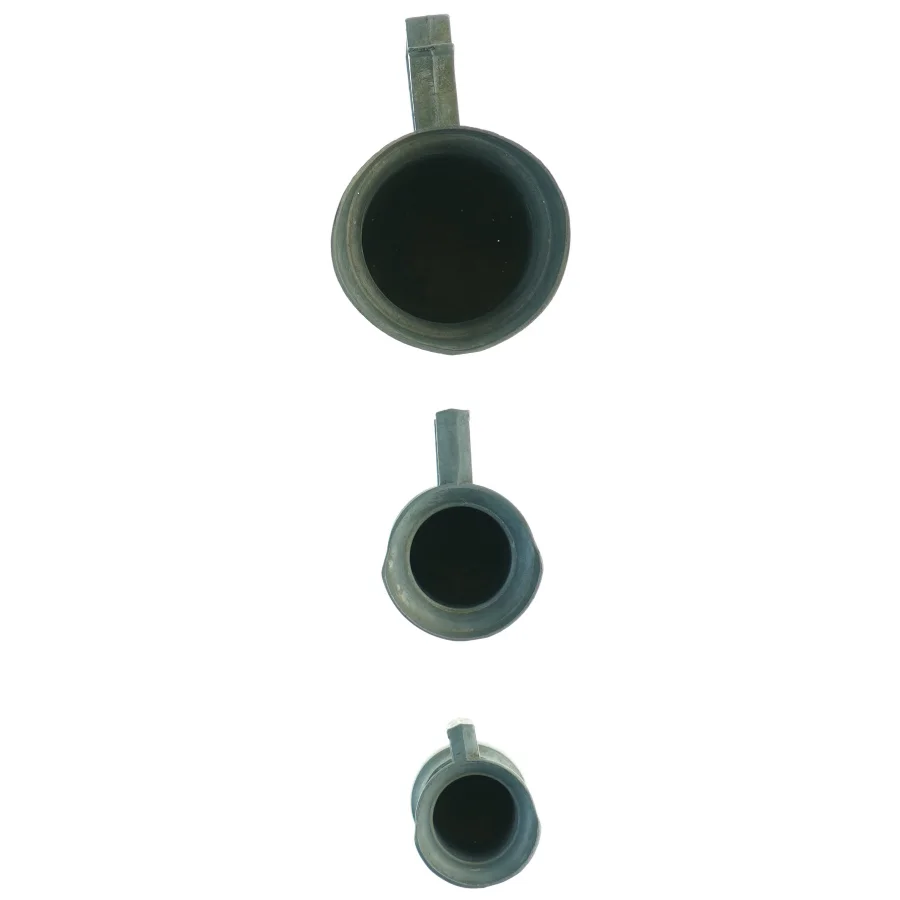 Peltrato Sæt af tin målekopper kander (str. 5 cm til 13 cm)