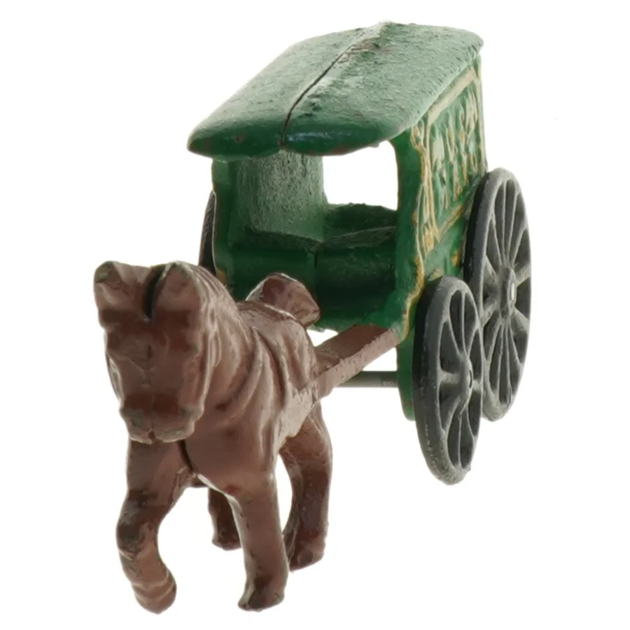 Vintage Kenton legetøjshestevogn (str. 20 x 9 cm)