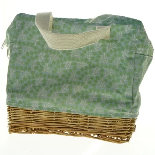 Flet Taske Picnickurv med tekstilbeklædning (str. 24 x 22 cm)