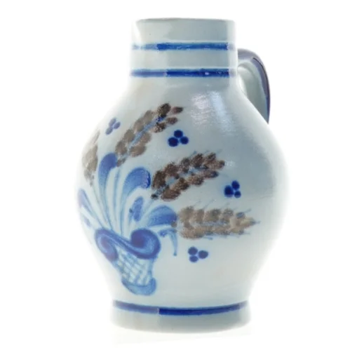 Saltglaseret Keramik kande (str. 18 x 15 x 13 cm)