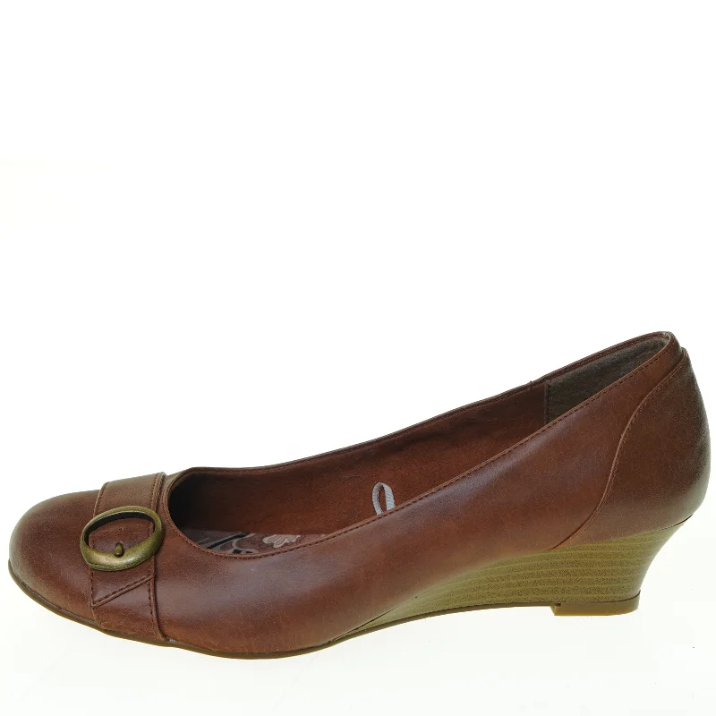 UBRUGTE Læder Plateau Sko fra Gyllene Gripen (str. 38)