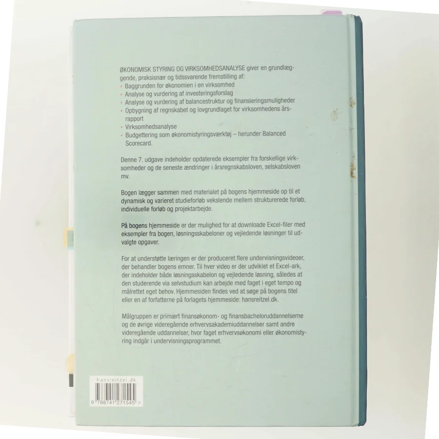 Økonomisk styring og virksomhedsanalyse af Lone Hansen (f. 1959-07-26) (Bog)
