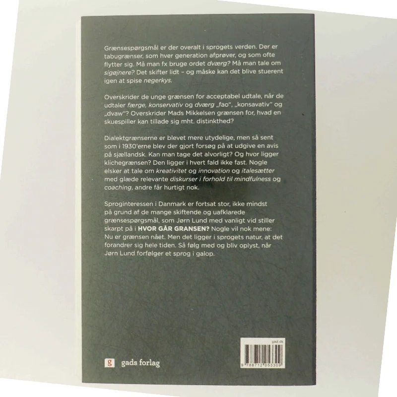 'Hvor går gransen?' af Jørn Lund (f. 1946) (bog)