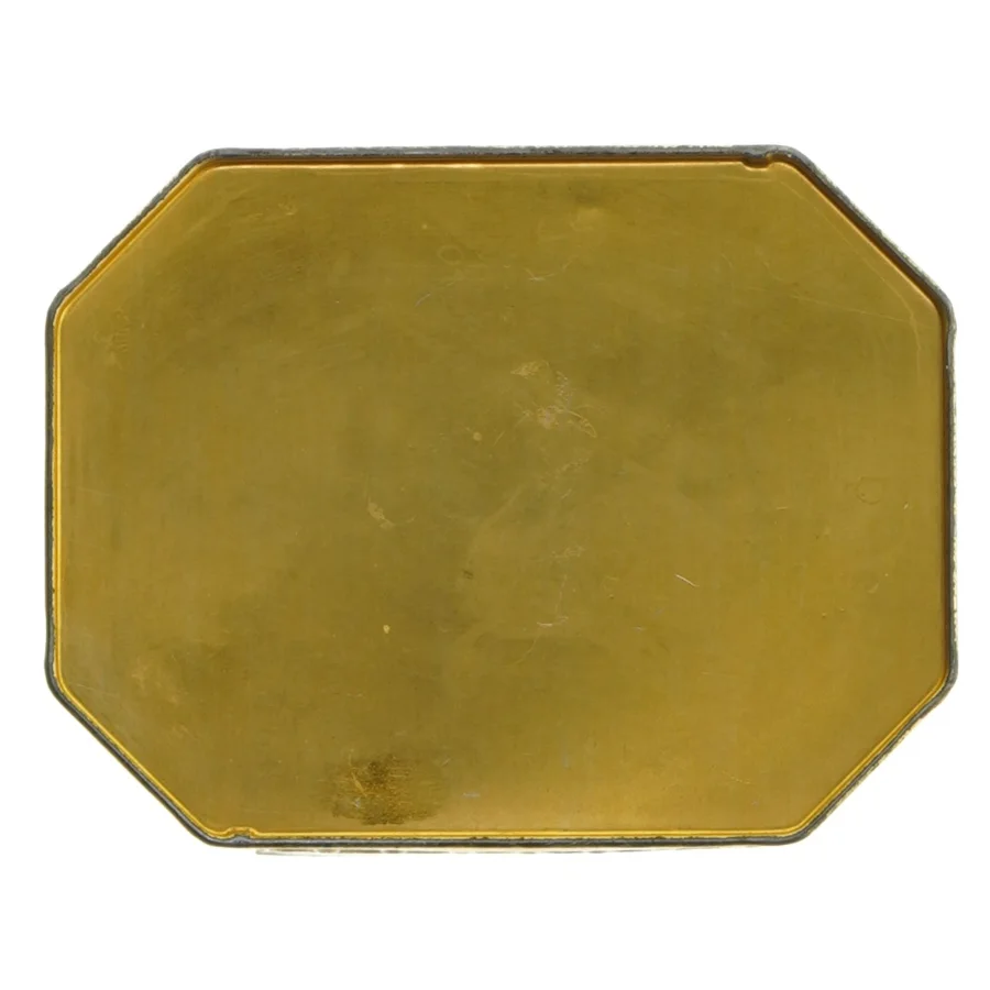 Dekorativ 1960'er Te dåse med låg (str. 14x13 cm)