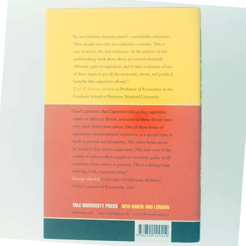 Good capitalism, bad capitalism, and the economics of growth and prosperity (Bog)