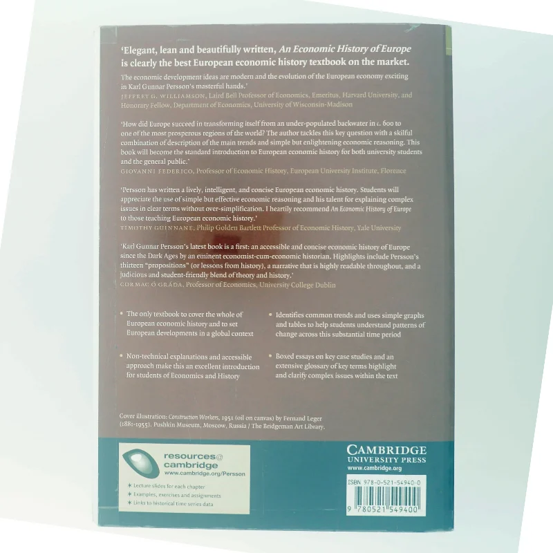 An economic history of Europe : knowledge, institutions and growth, 600 to the present af Karl Gunnar Persson (Bog)