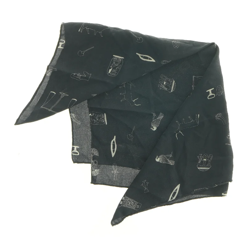 Tørklæde med egyptiske hieroglyffer(str. 55 x 50 cm)