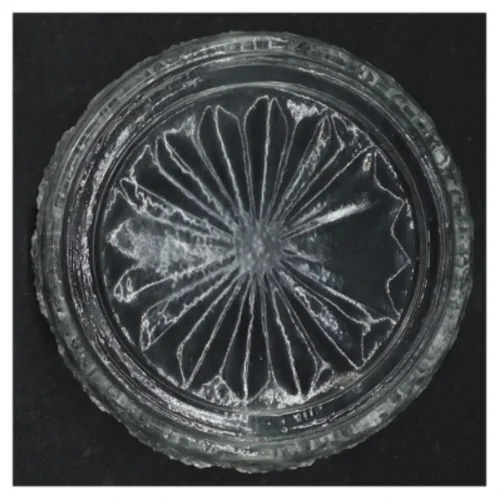 Dekorativt Presset Glas fad