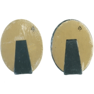 2 ens Sølv ovale billedrammer fra IKEA (str. 22 x 17 cm, passer til billede str. 10x15 cm)