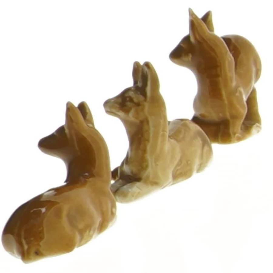 Porcelænsfigur, rådyr, (str. 4 x 2 cm)