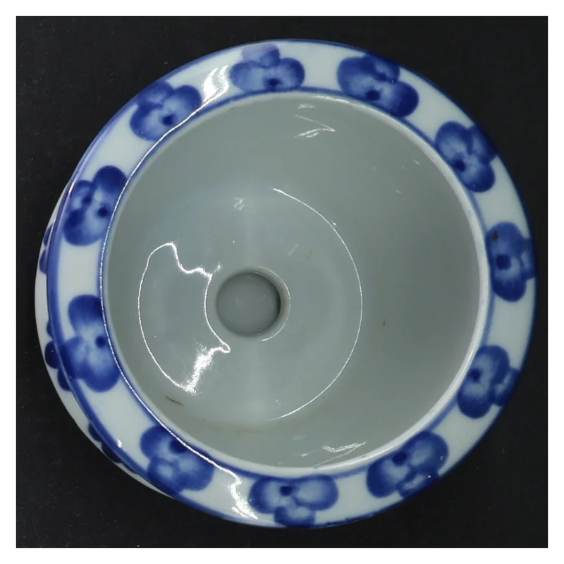 Blomsterpotte med underskål (str. H 9 cm. ø. 10 cm)