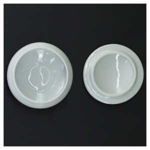 Jugend Porcelænskrukke med låg fra Bavaria (str. Ø 7 cm)