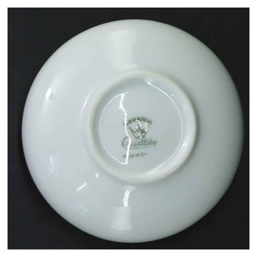 Jugend Porcelænskrukke med låg fra Bavaria (str. Ø 7 cm)