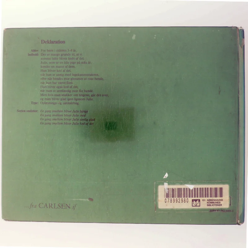 En gang imellem bliver Julie ked af det af Katarina Hellner (Bog)