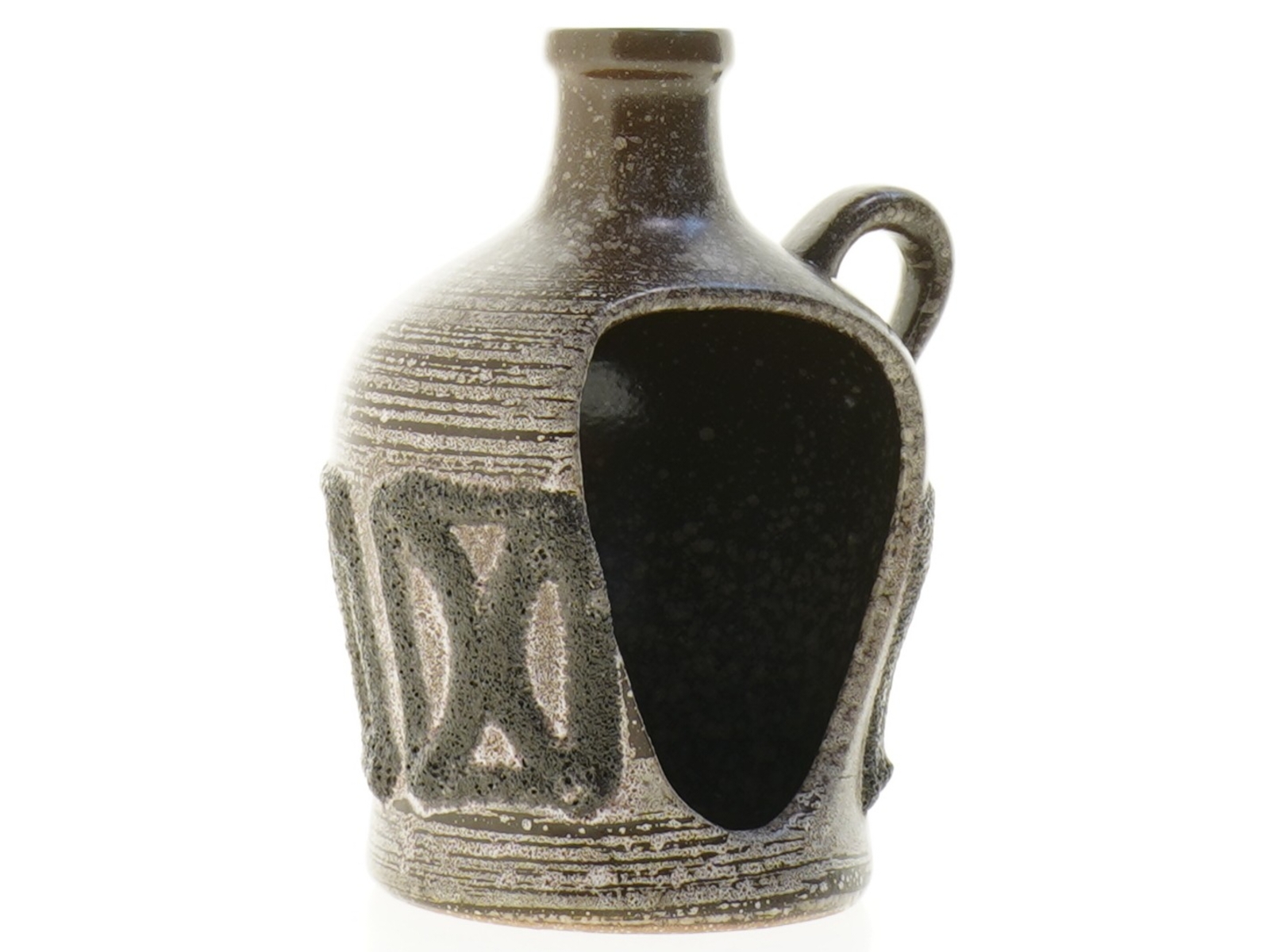 Strehla Keramik lyseholder mærket 1316 GDR (str. 15 x 12 x 9 cm)