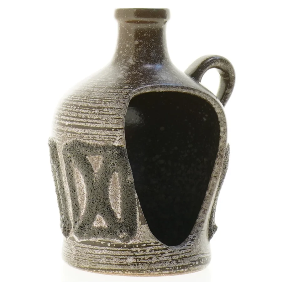 Strehla Keramik lyseholder mærket 1316 GDR (str. 15 x 12 x 9 cm)