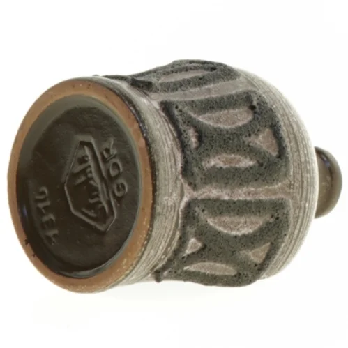 Strehla Keramik lyseholder mærket 1316 GDR (str. 15 x 12 x 9 cm)