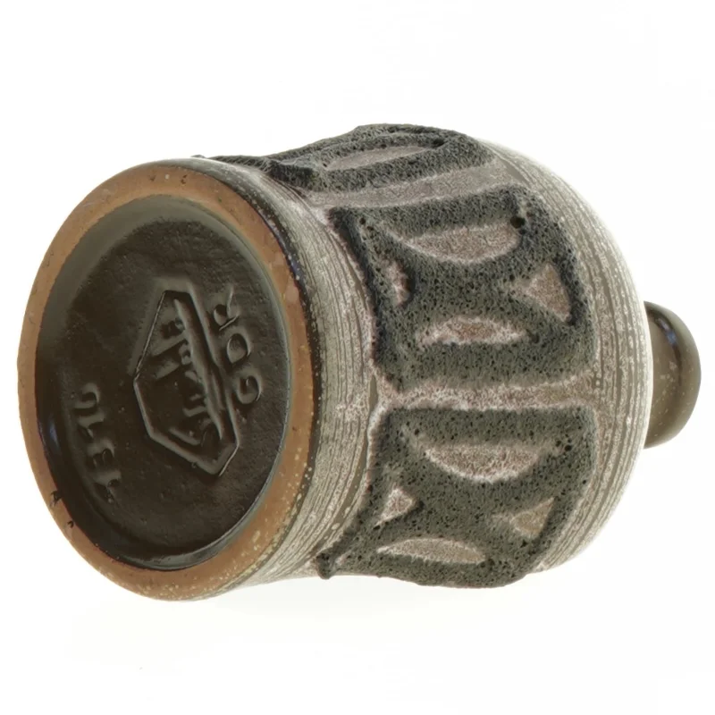 Strehla Keramik lyseholder mærket 1316 GDR (str. 15 x 12 x 9 cm)