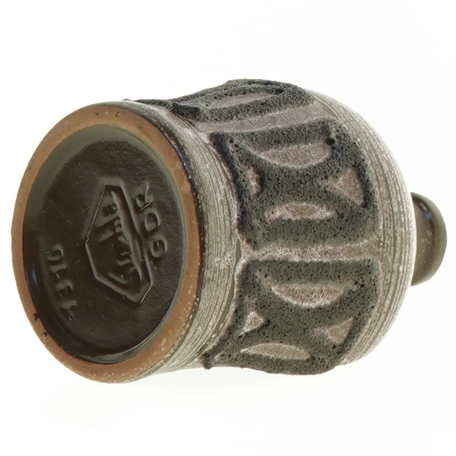 Strehla Keramik lyseholder mærket 1316 GDR (str. 15 x 12 x 9 cm)