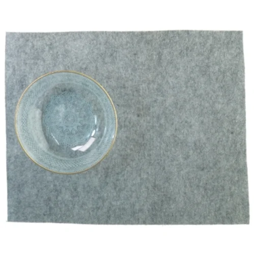 Glasskål med Blonde Dekoration og Guldkant (str. 22 x 5 cm)
