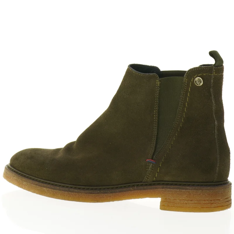 Hilfiger Grønne Chelsea ruskinds støvler fra Tommy Hilfiger (str. 37)