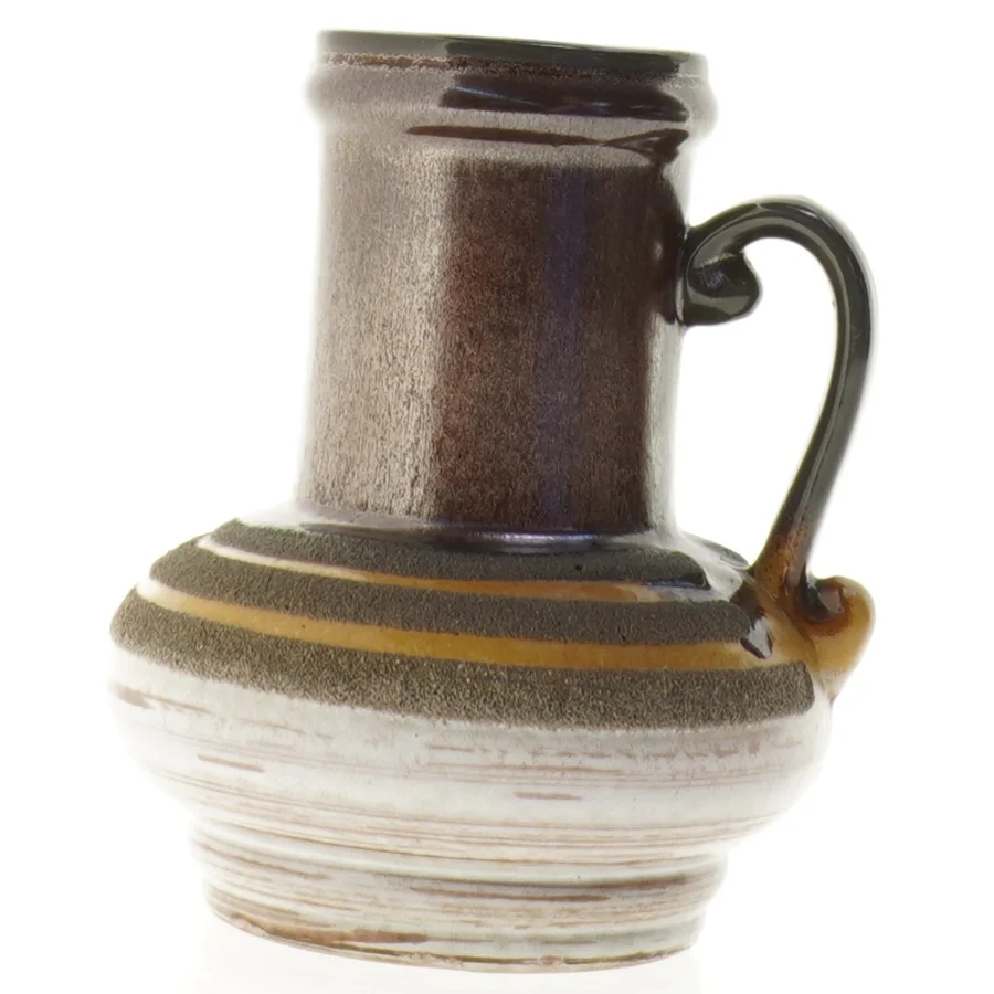 Keramikkrus med håndtag fra Strehla (str. 15 x 12 cm)