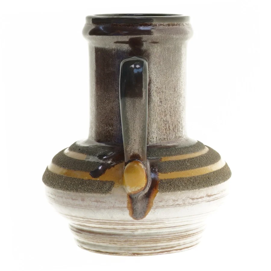 Keramikkrus med håndtag fra Strehla (str. 15 x 12 cm)
